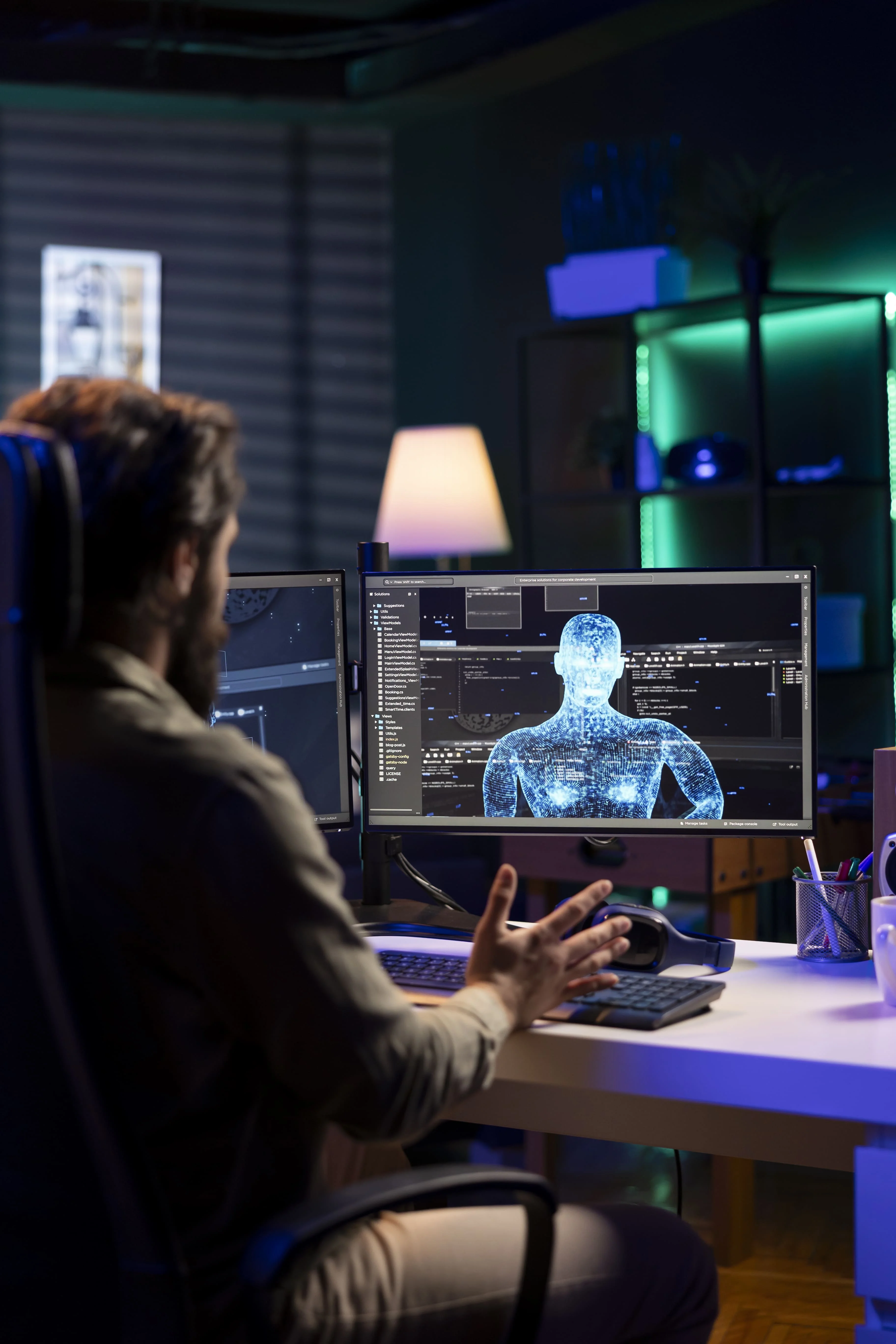 Ritratto del fondatore in bianco e nero